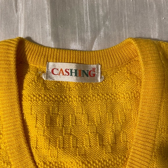 Yellow Sweater Vest - Picture 2 of 3